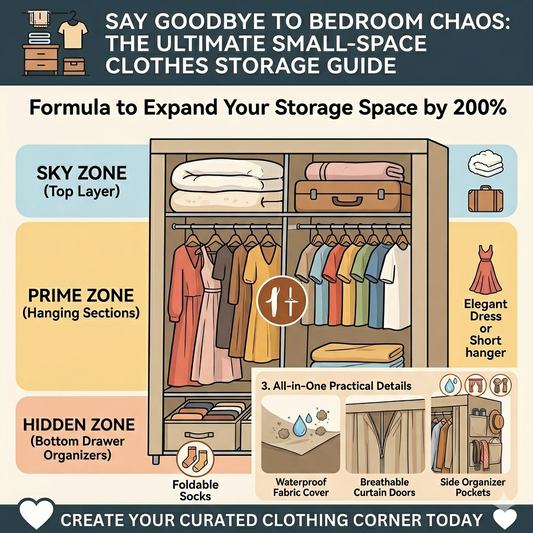 Say Goodbye to Bedroom Chaos: The Ultimate Small-Space Clothes Storage Guide