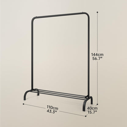 Sturdy Clothes Rail Rack with Storage Shelf