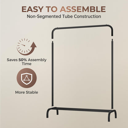 Sturdy Clothes Rail Rack with Storage Shelf
