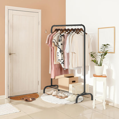 Sturdy Clothes Rail Rack with Storage Shelf