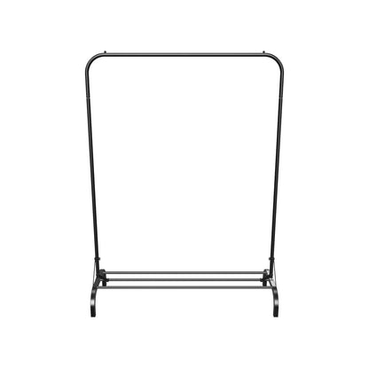 Sturdy Clothes Rail for Bedroom, Portable Clothes Rack with Storage Shelf, Metal Clothing Rail for Hanging Garments